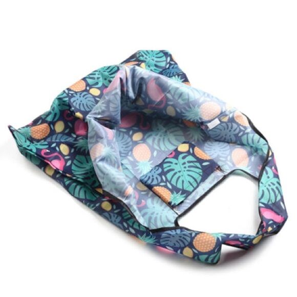 Tropical Flamingo 🦩 🍍 Print Tote - Picture 5 of 6